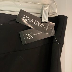 INC Wide Leg Black Dress Pants Size 6.  New With Tags.